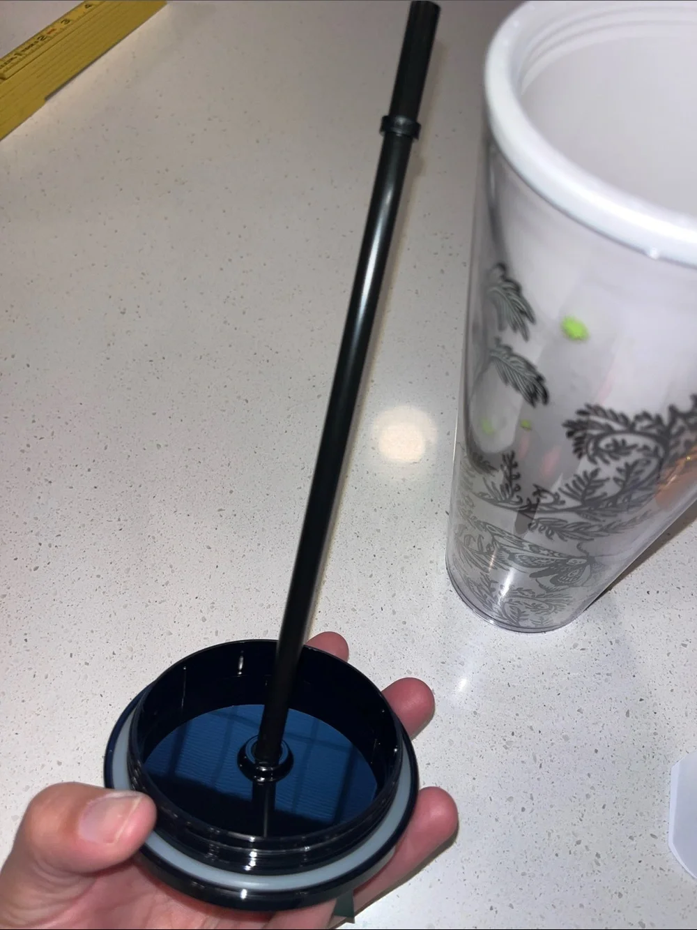 Starbucks Black Butterfly Tumbler Glow in the Dark - Picture 9 of 11